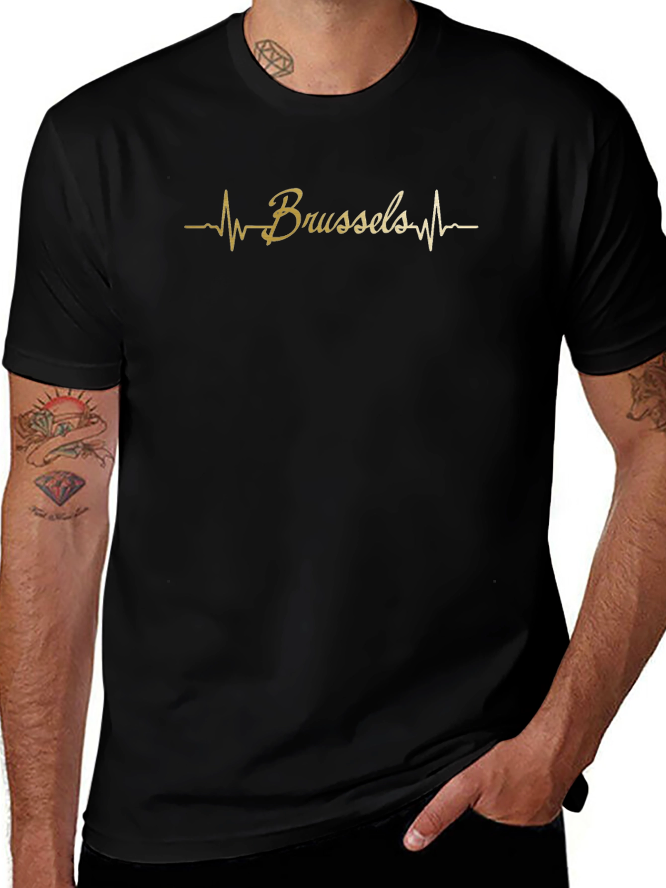 Brussels Heartbeat Graphic T-Shirt - Unisex