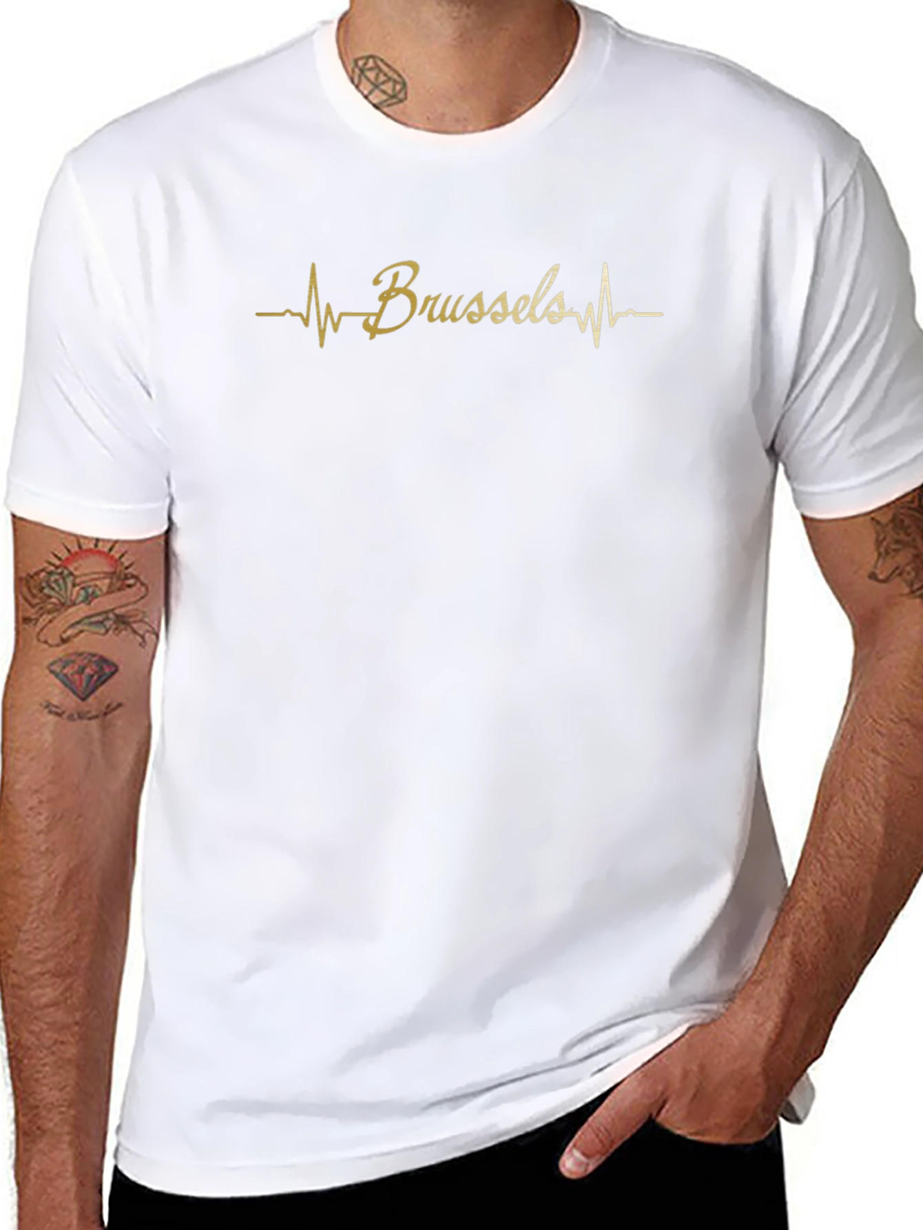 Brussels Heartbeat Graphic T-Shirt - Unisex