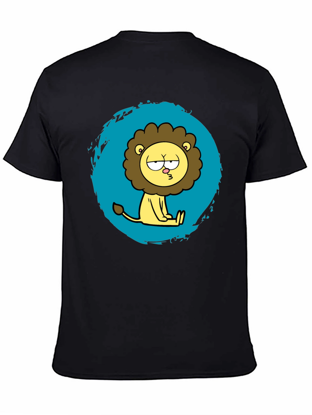 Funny Cartoon Lion Graphic T-Shirt