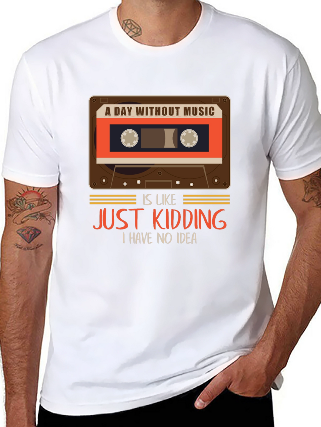 A Day Without Music T-Shirt Funny Music Lover Tee