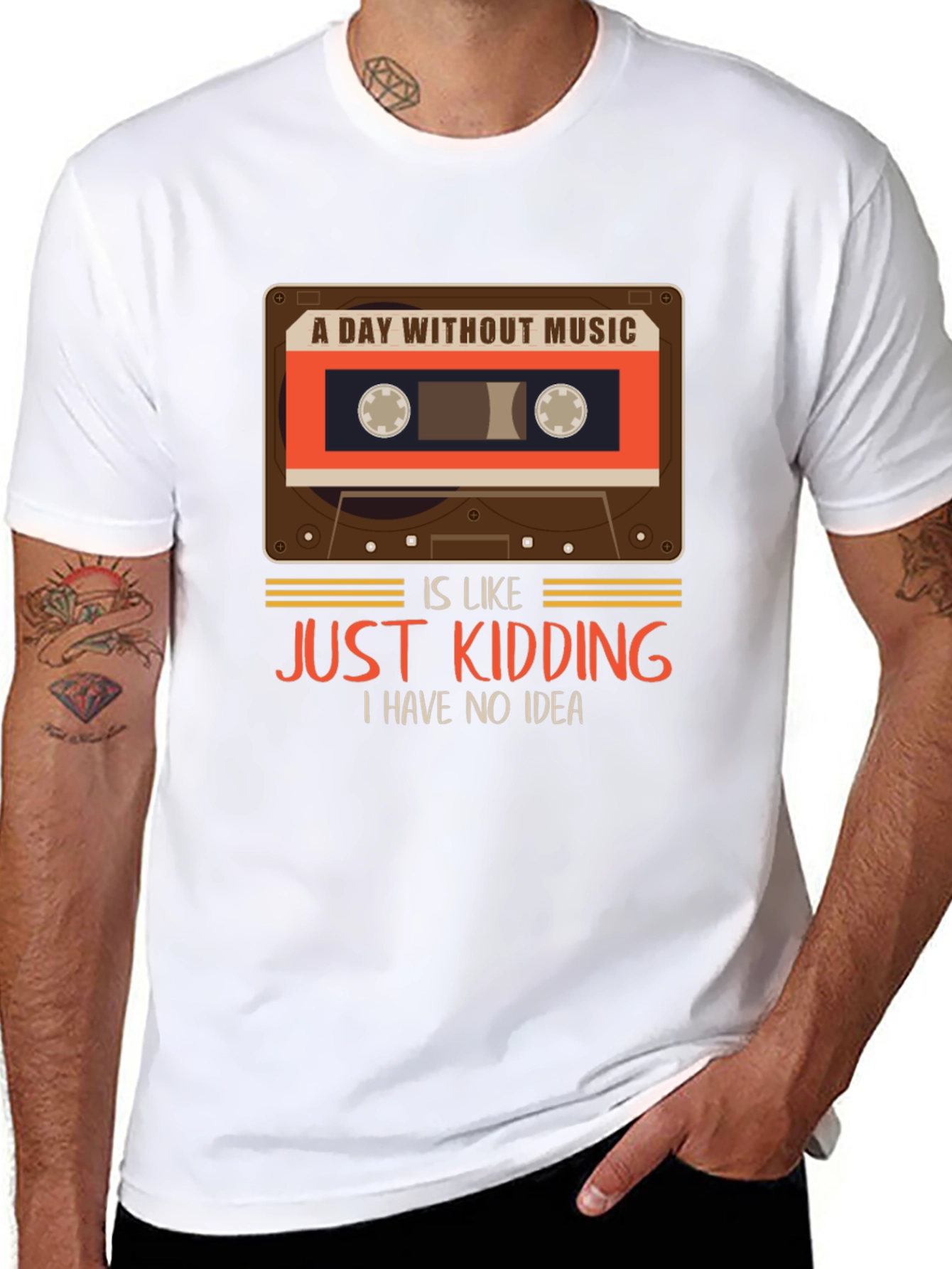 A Day Without Music T-Shirt Funny Music Lover Tee