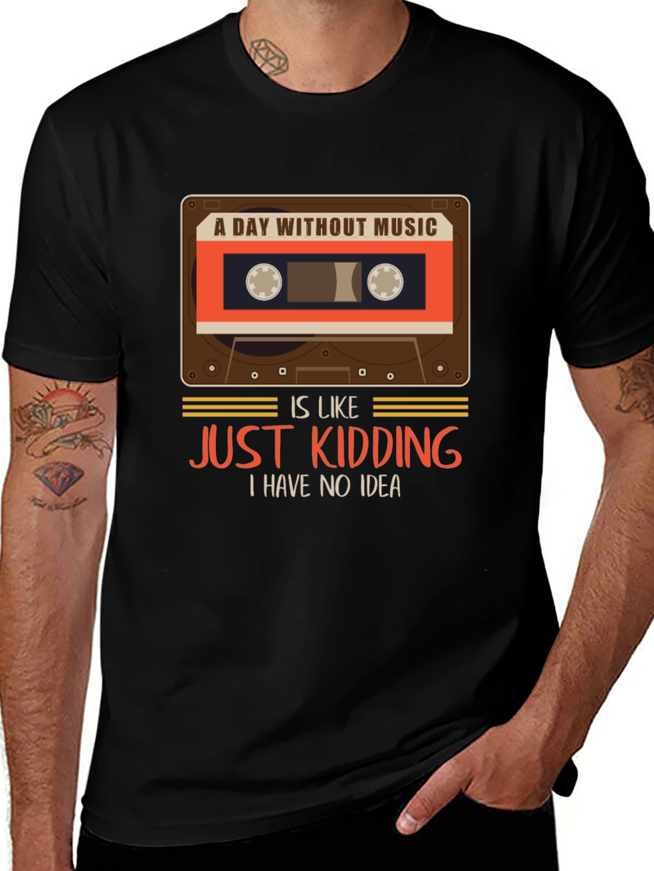 A Day Without Music T-Shirt Funny Music Lover Tee