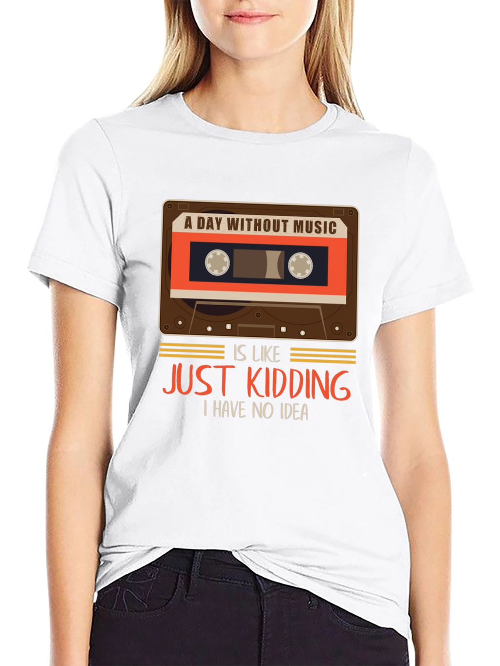 A Day Without Music T-Shirt Funny Music Lover Tee