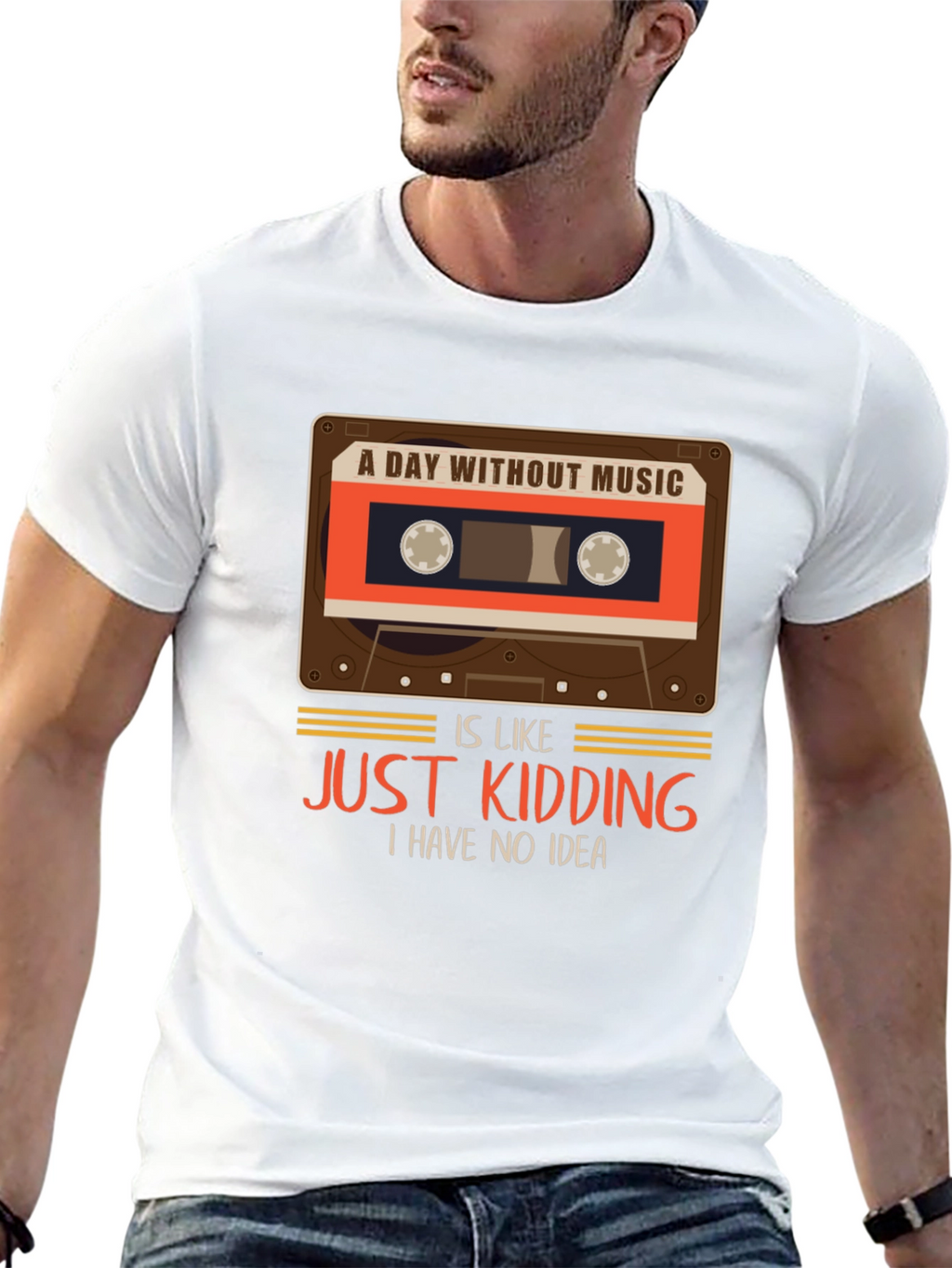 A Day Without Music T-Shirt Funny Music Lover Tee