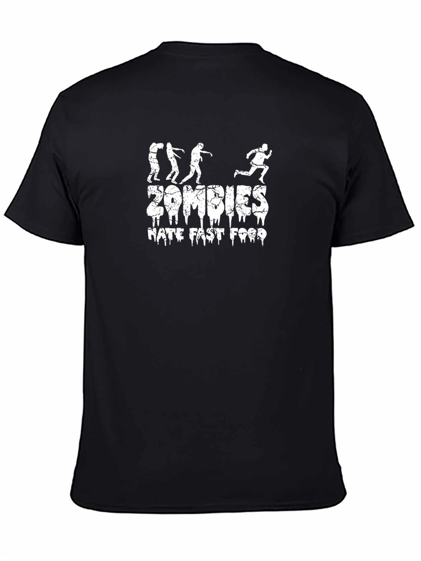 Zombies Hate Fast Food Graphic T-Shirt