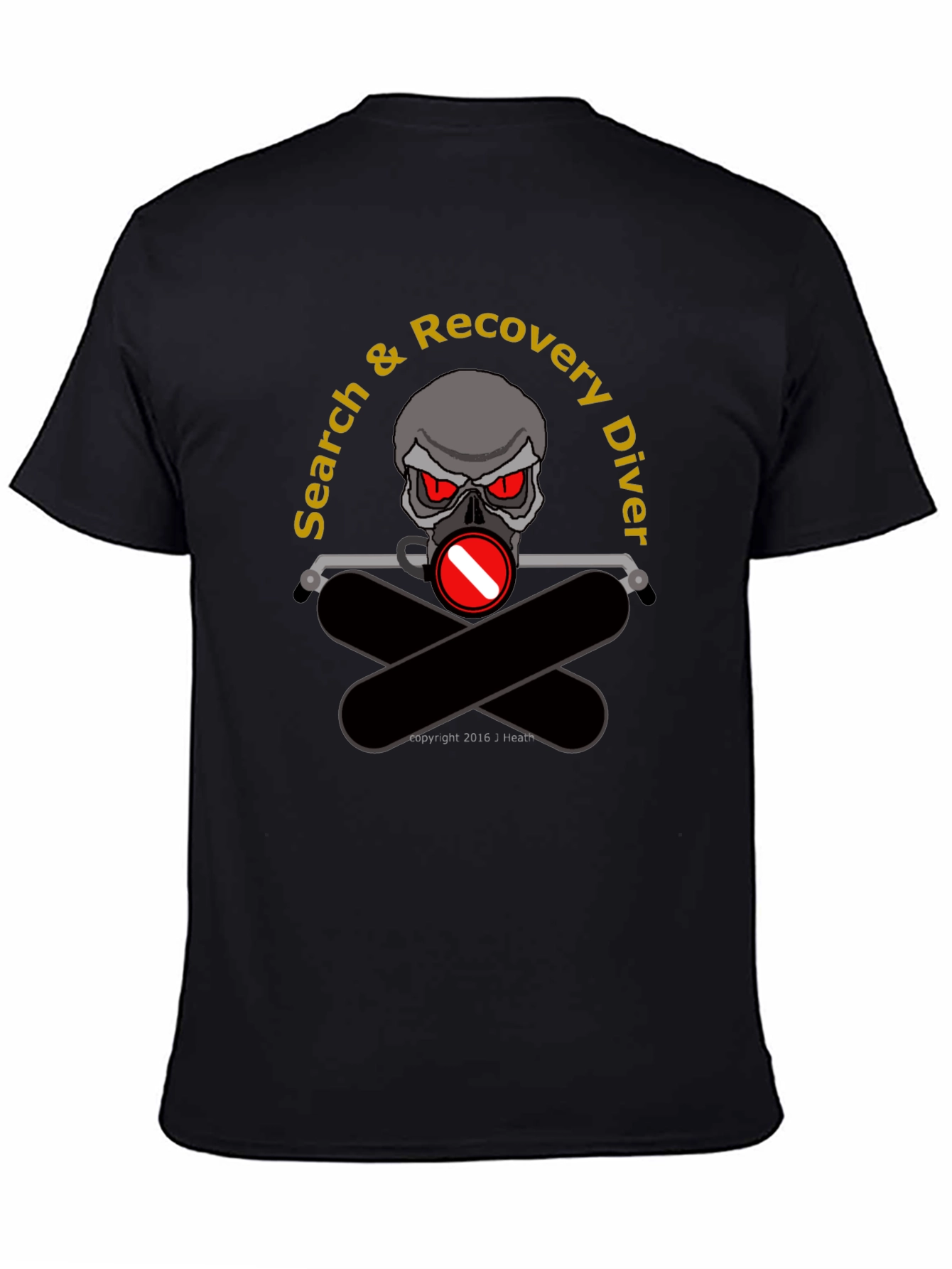 Search & Recovery Diver Skull T-Shirt