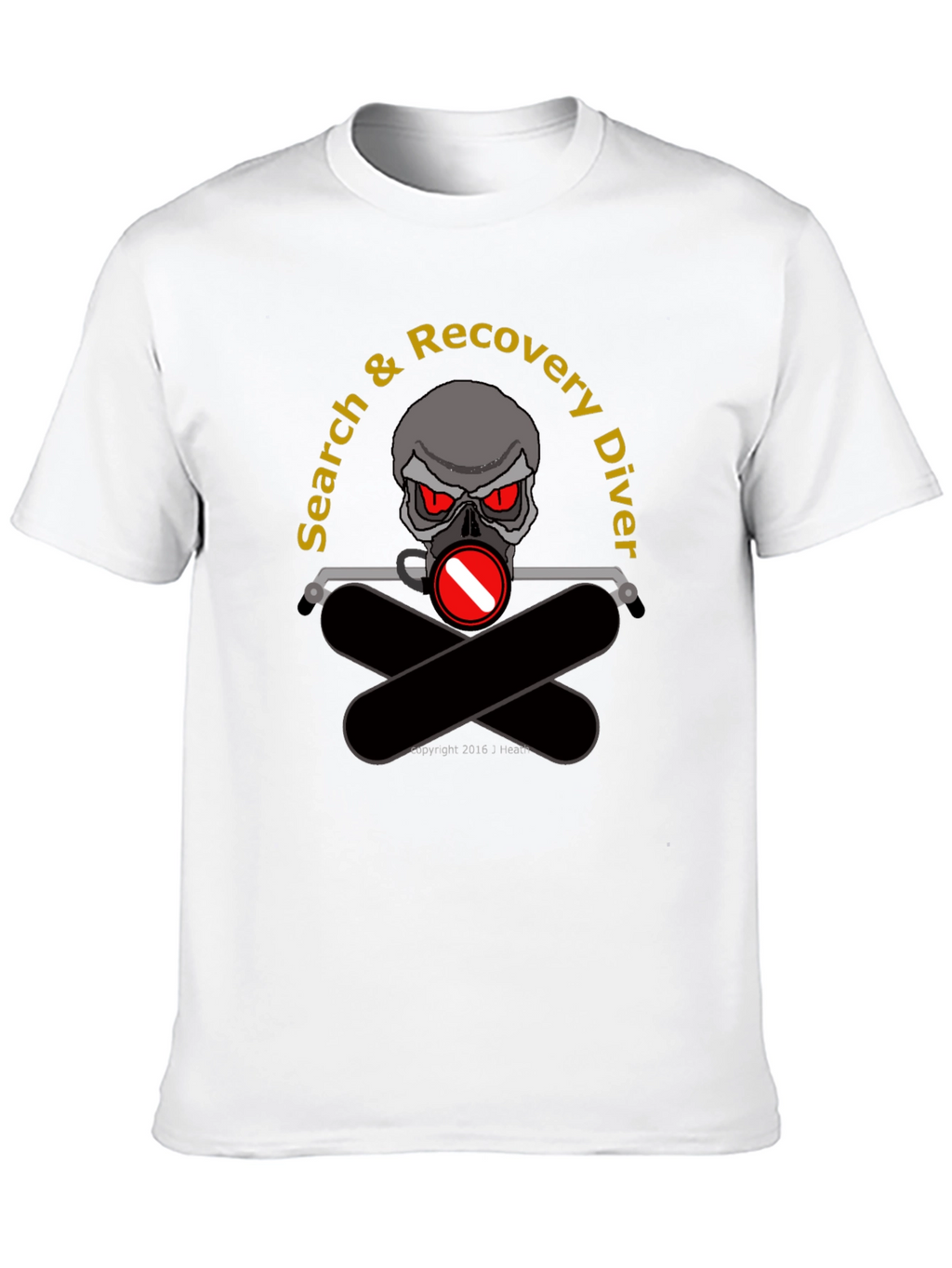 Search & Recovery Diver Skull T-Shirt