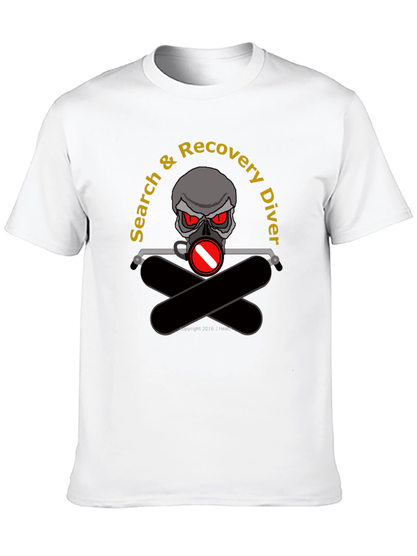 Search & Recovery Diver Skull T-Shirt