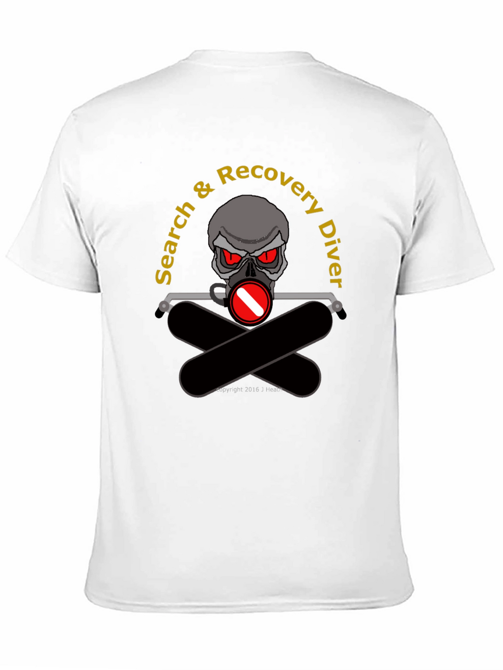 Search & Recovery Diver Skull T-Shirt