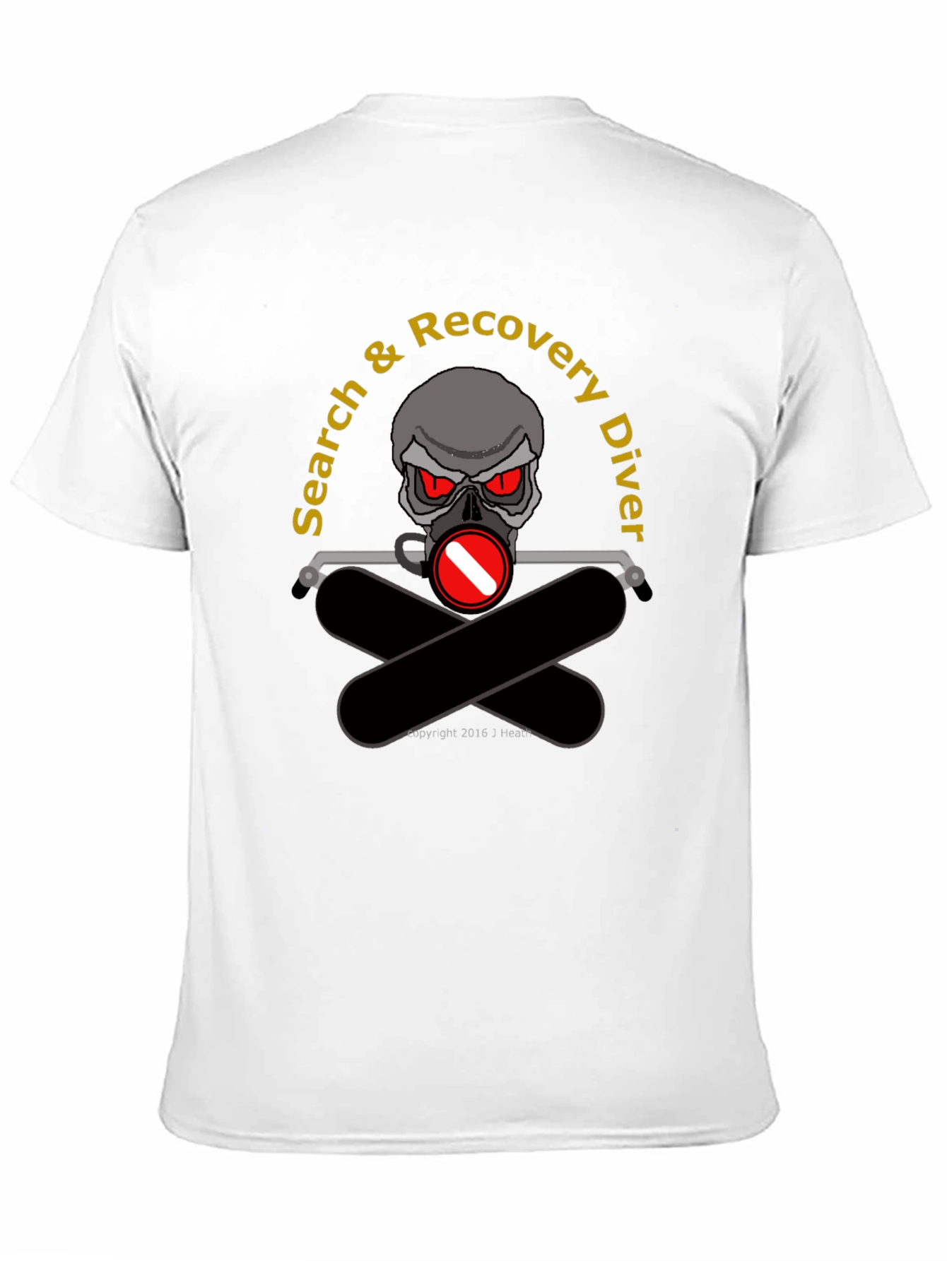 Search & Recovery Diver Skull T-Shirt