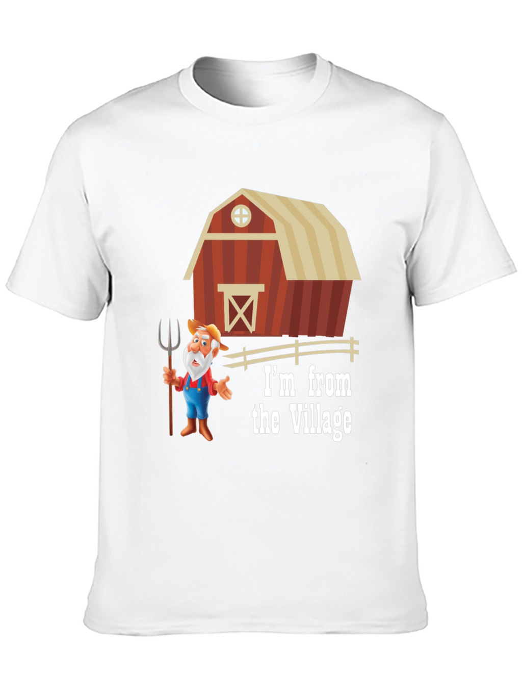Village Cartoon Farmer T-Shirt