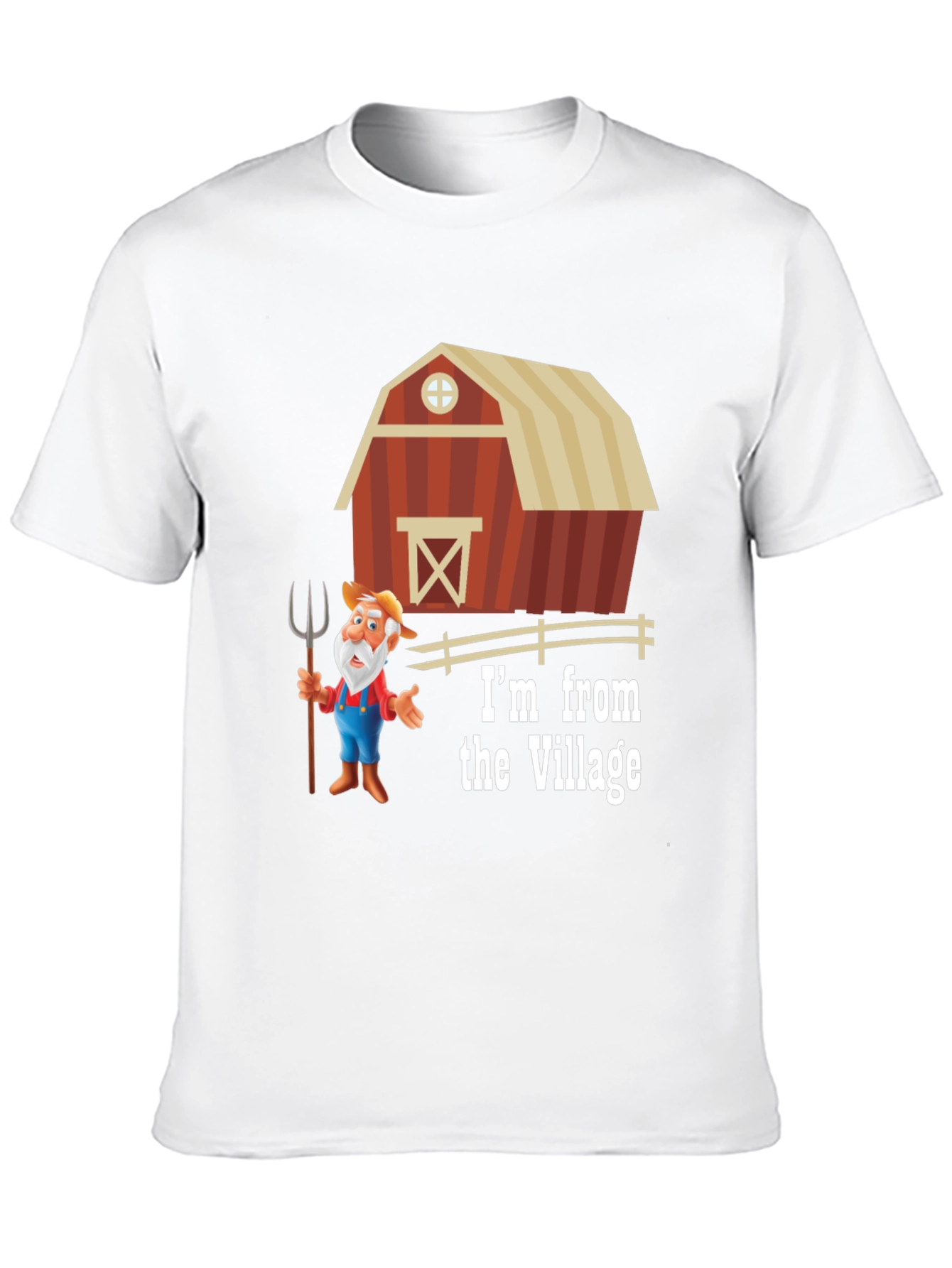 Village Cartoon Farmer T-Shirt