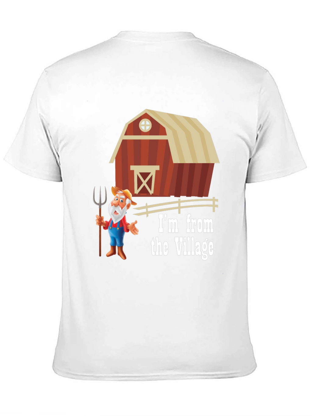 Village Cartoon Farmer T-Shirt