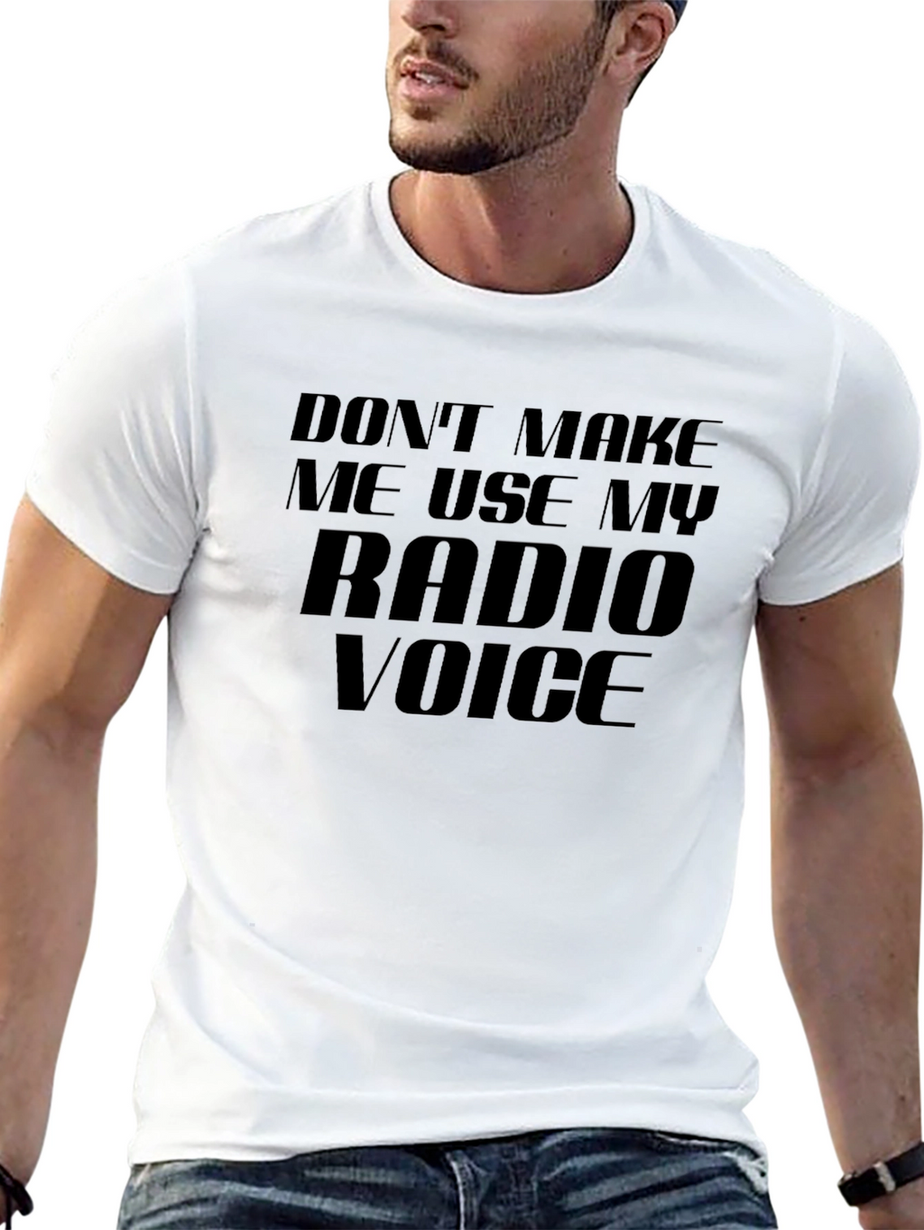 Radio Voice T-Shirt - Funny Slogan Tee