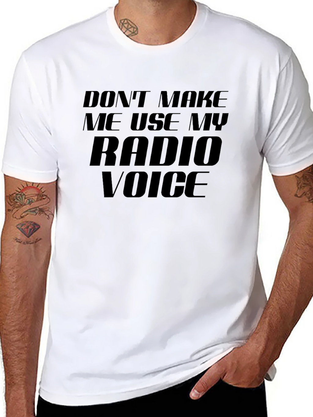Radio Voice T-Shirt - Funny Slogan Tee