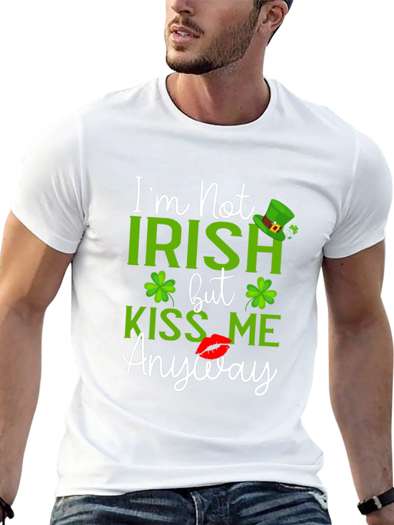St. Patricks Day Kiss Me Anyway Graphic T-Shirt