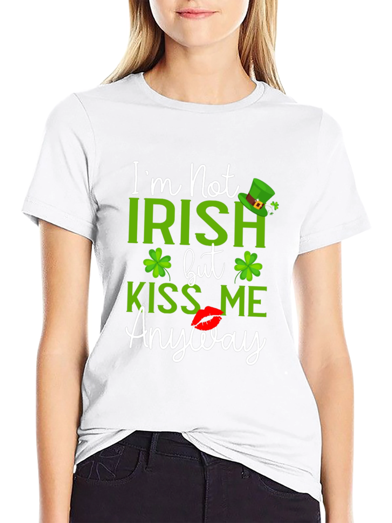 St. Patricks Day Kiss Me Anyway Graphic T-Shirt