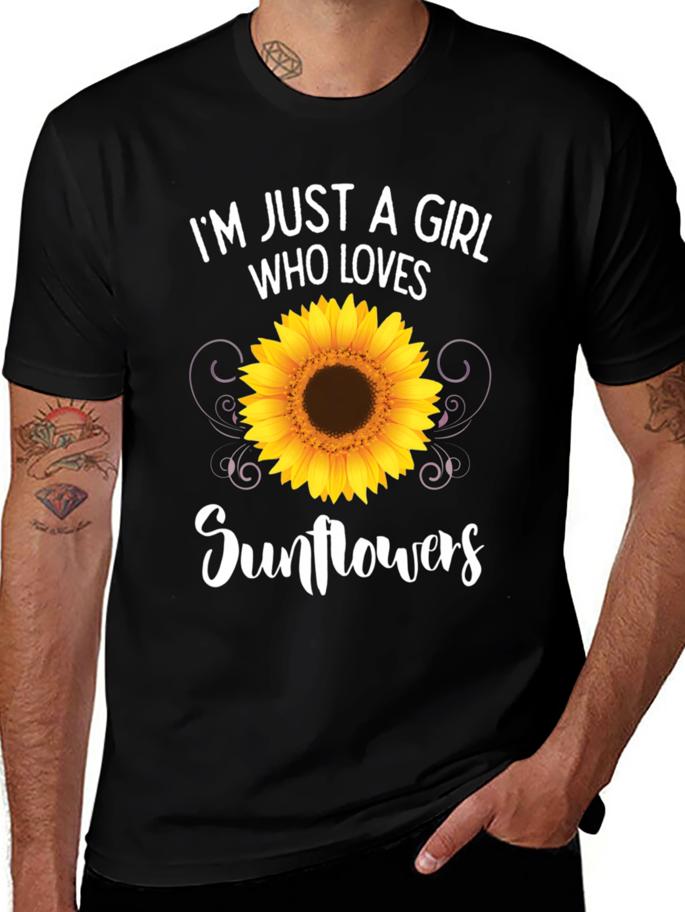 Sunflower Girl T-Shirt - Love Sunflowers!