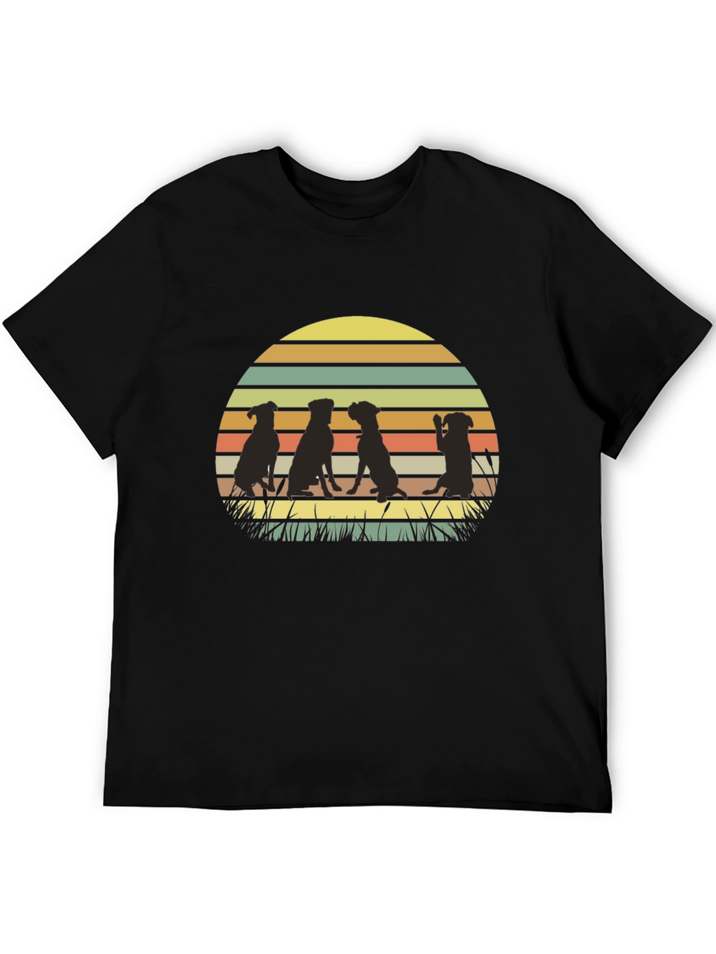 Dog Silhouette Sunset T-Shirt