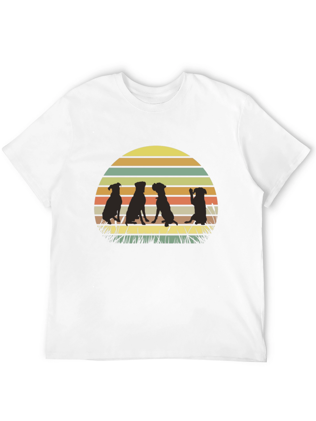 Dog Silhouette Sunset T-Shirt