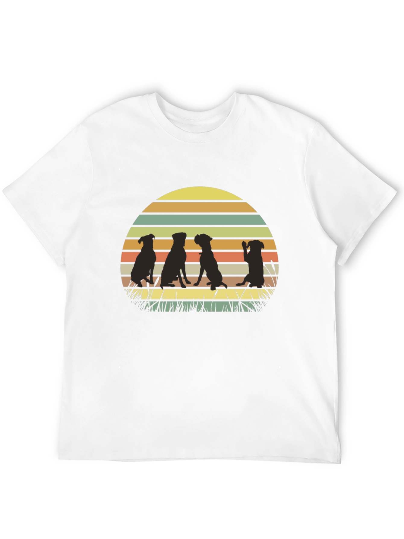 Dog Silhouette Sunset T-Shirt