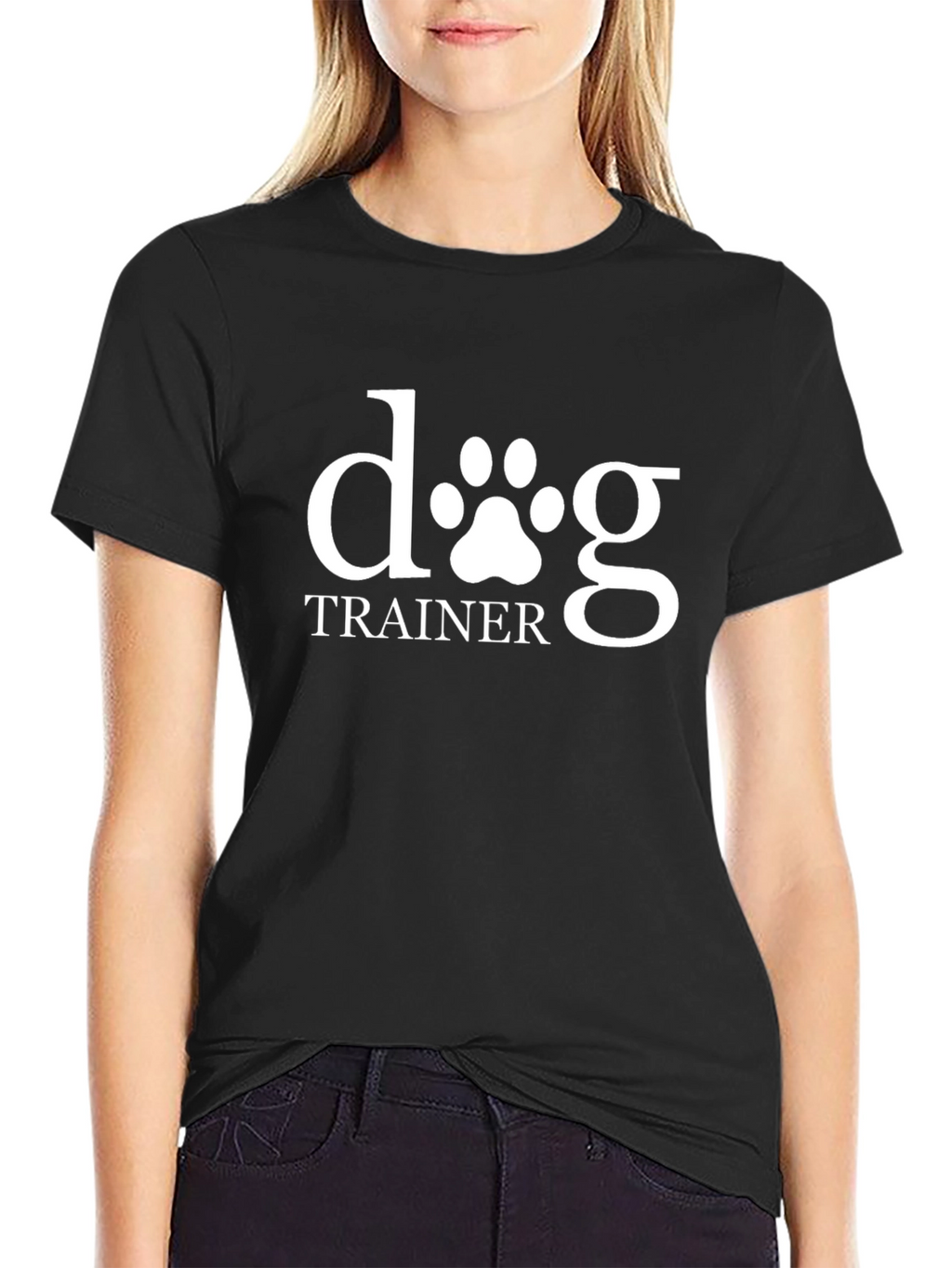 Dog Trainer T-Shirt - Black Cotton Tee