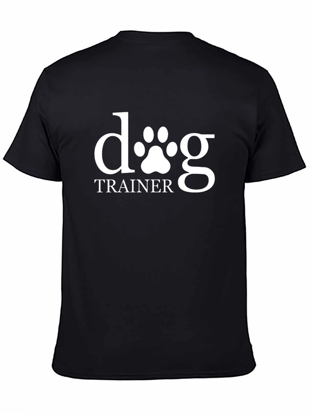 Dog Trainer T-Shirt - Black Cotton Tee