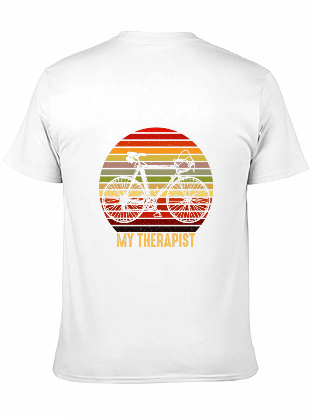 My Therapist is My Bicycle Black T-Shirt