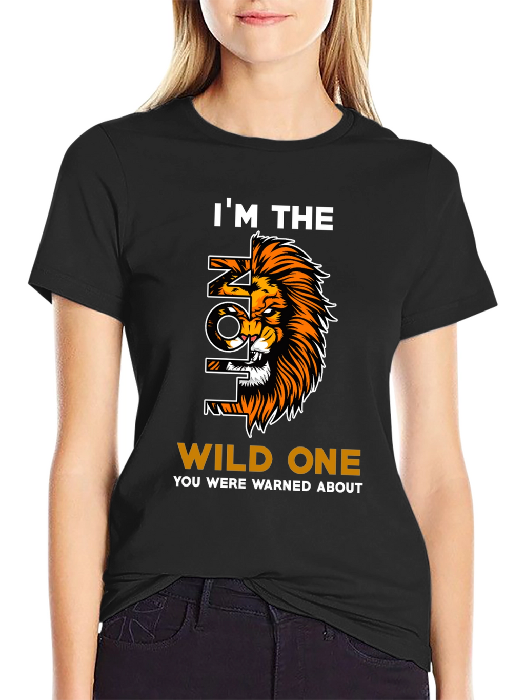 Wild Lion Graphic Print Tee