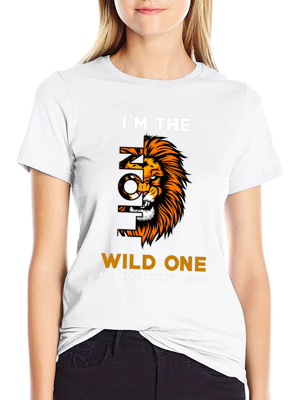 Wild Lion Graphic Print Tee