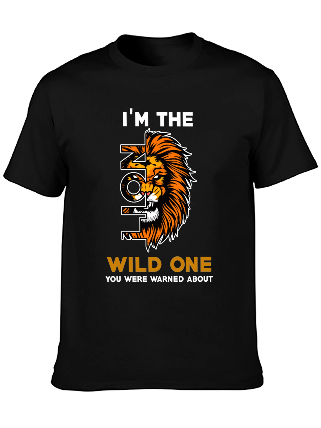 Wild Lion Graphic Print Tee