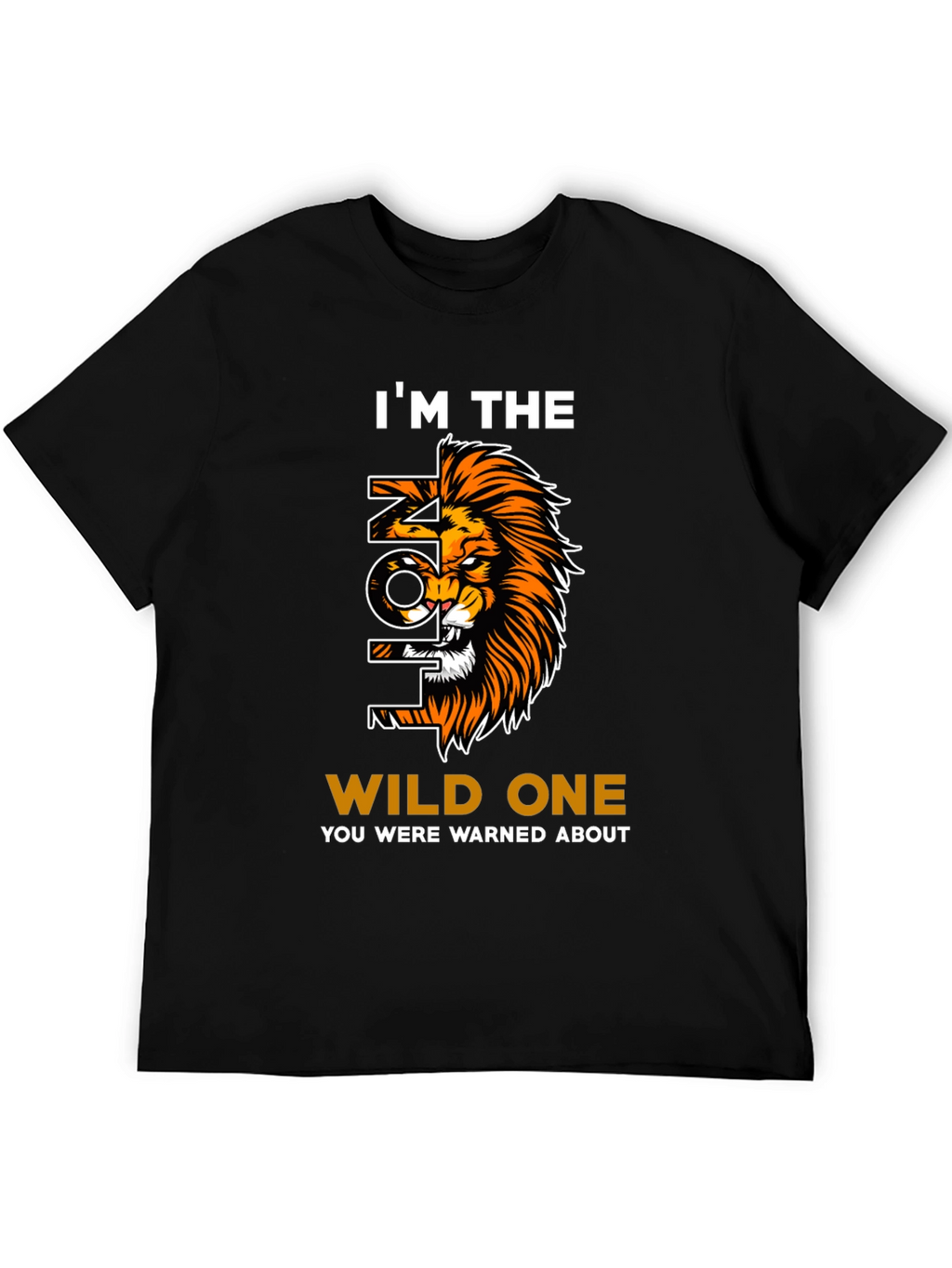 Wild Lion Graphic Print Tee