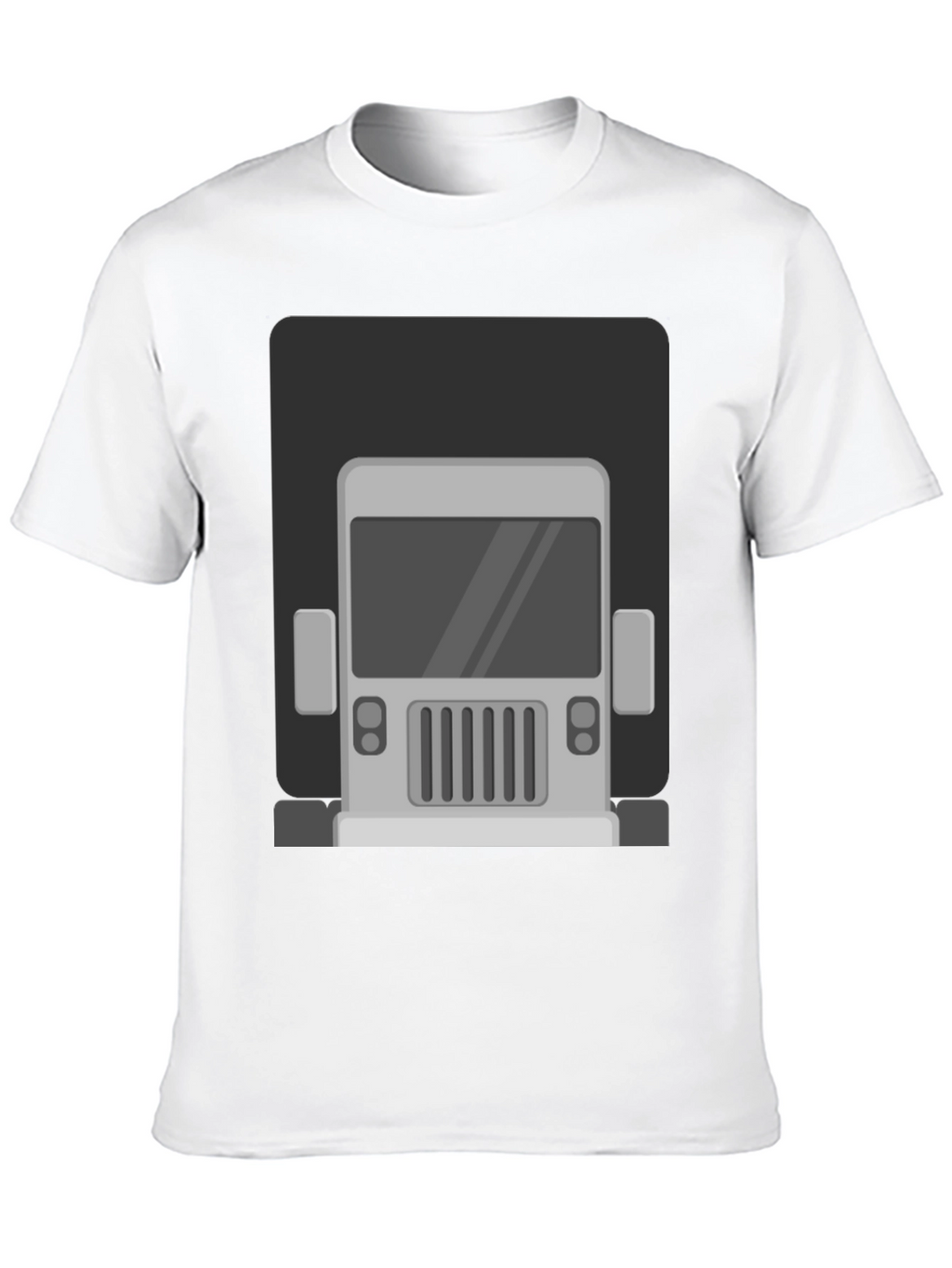 Truck Graphic Print T-Shirt - Mens Black Tee