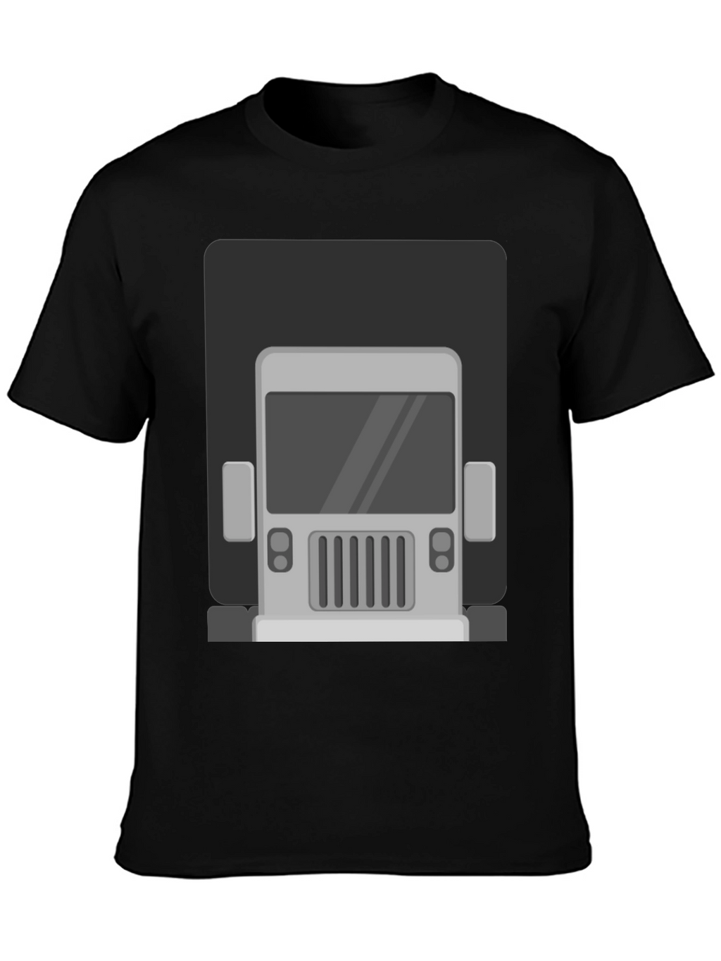 Truck Graphic Print T-Shirt - Mens Black Tee