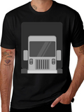 Truck Graphic Print T-Shirt - Mens Black Tee