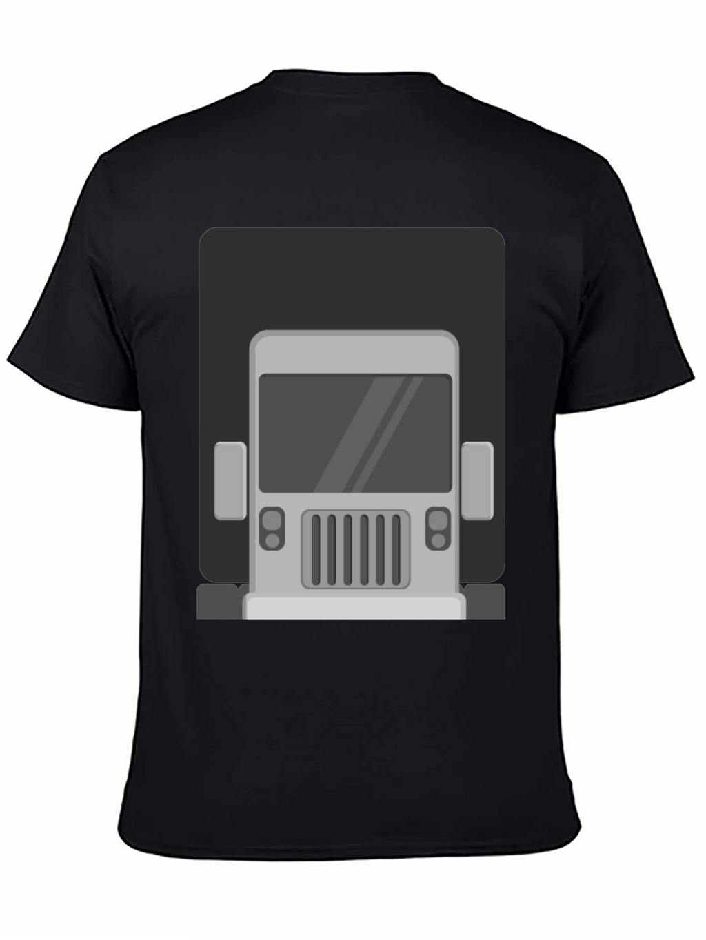 Truck Graphic Print T-Shirt - Mens Black Tee