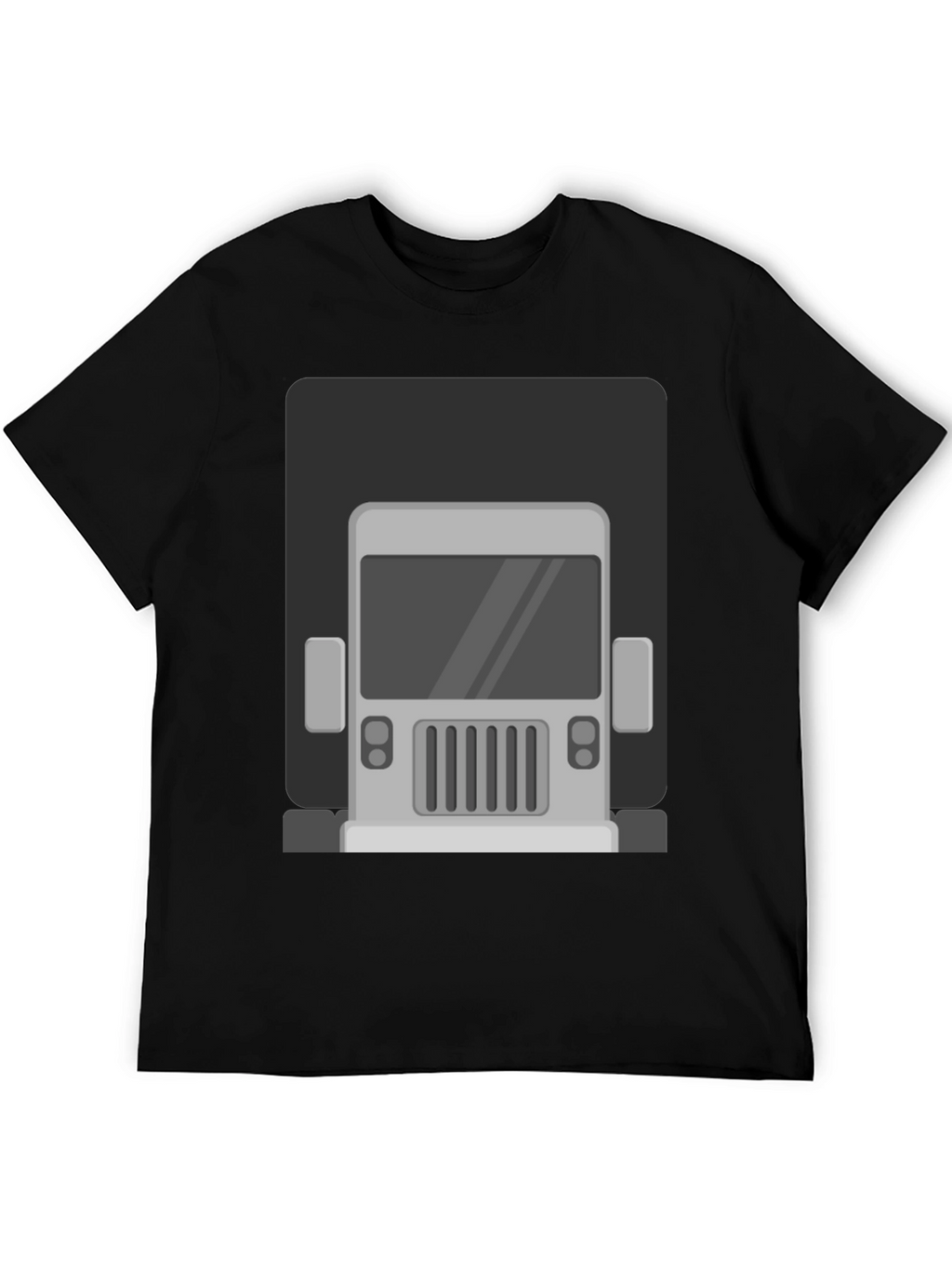 Truck Graphic Print T-Shirt - Mens Black Tee