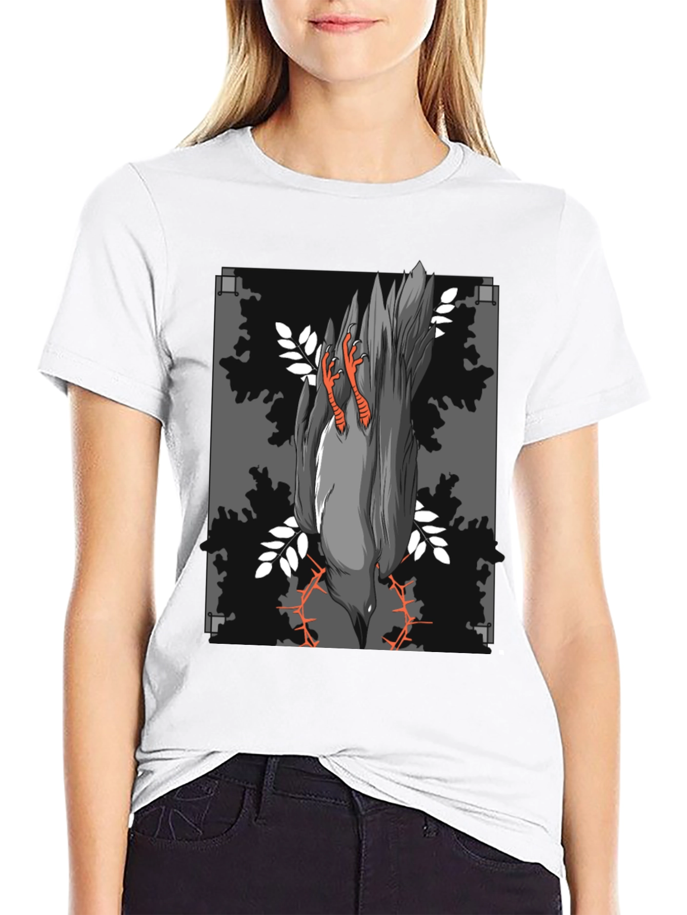 Raven Graphic Tee - Dark Humor Fashion