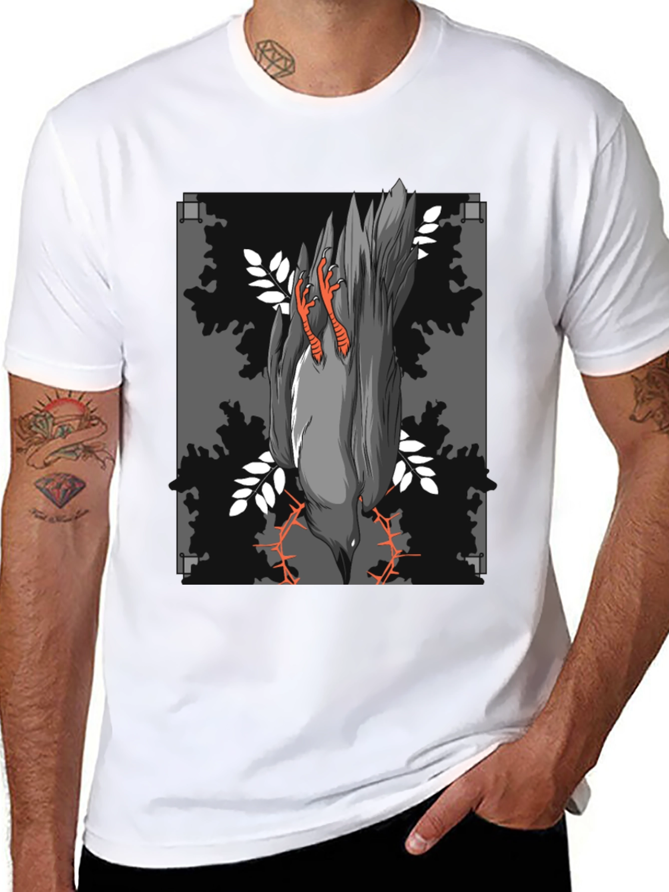 Raven Graphic Tee - Dark Humor Fashion