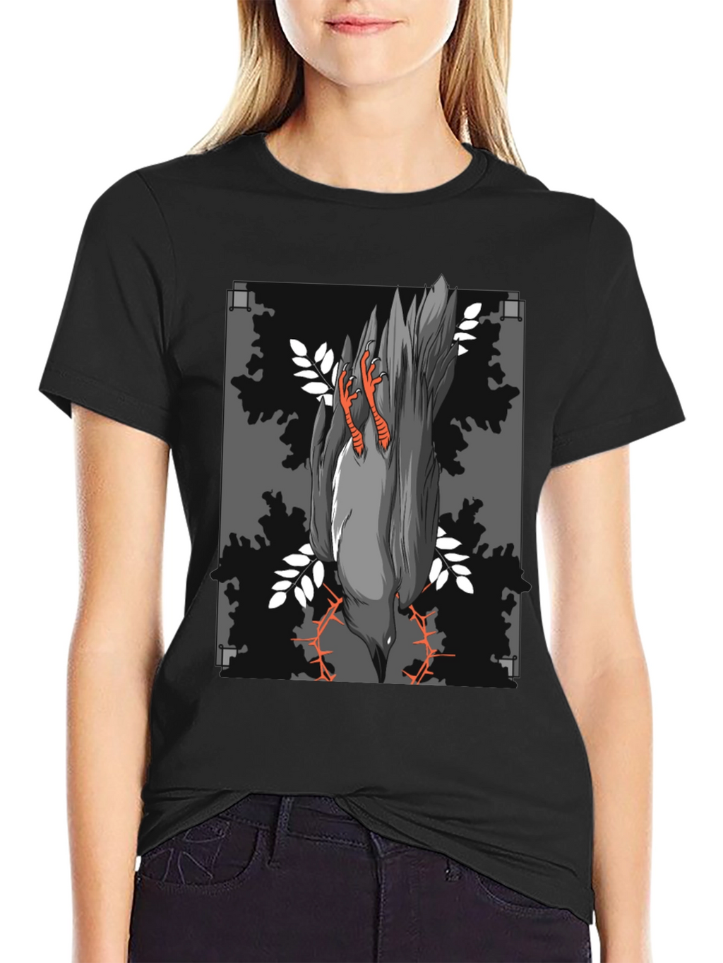 Raven Graphic Tee - Dark Humor Fashion