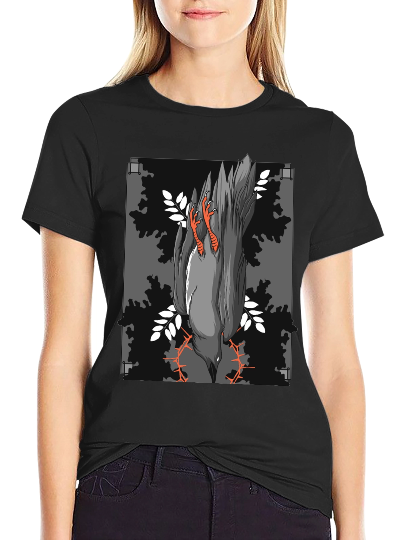 Raven Graphic Tee - Dark Humor Fashion