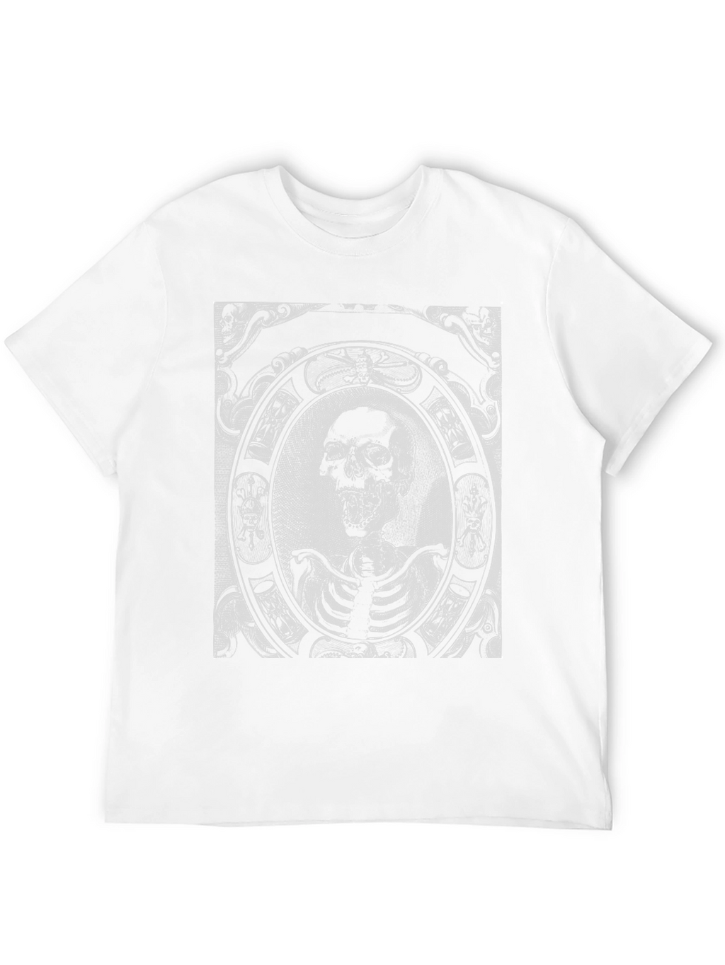 Skull & Rib Cage Graphic Tee - Black