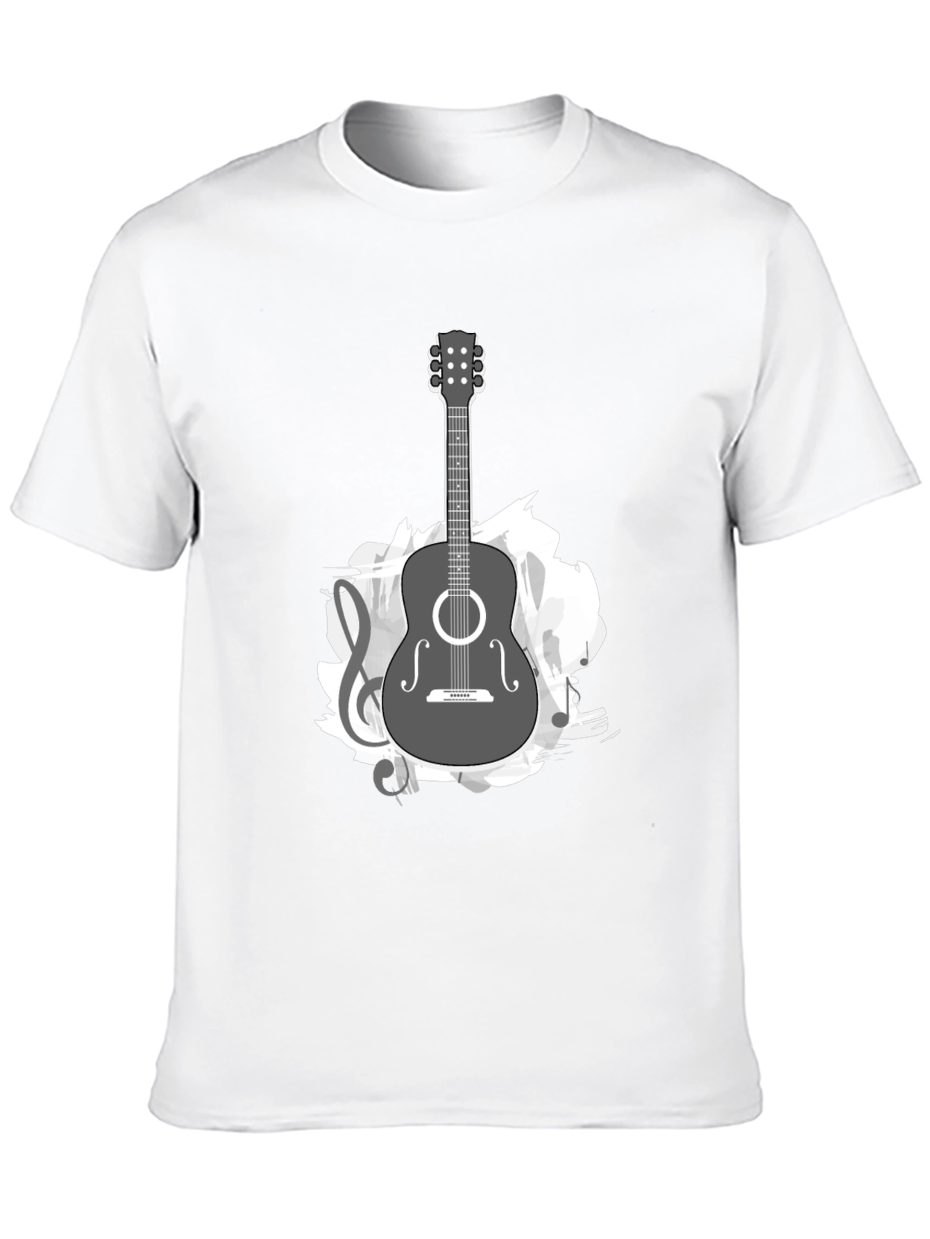 Guitar Music Graphic Tee - Stylish Casual Comfort