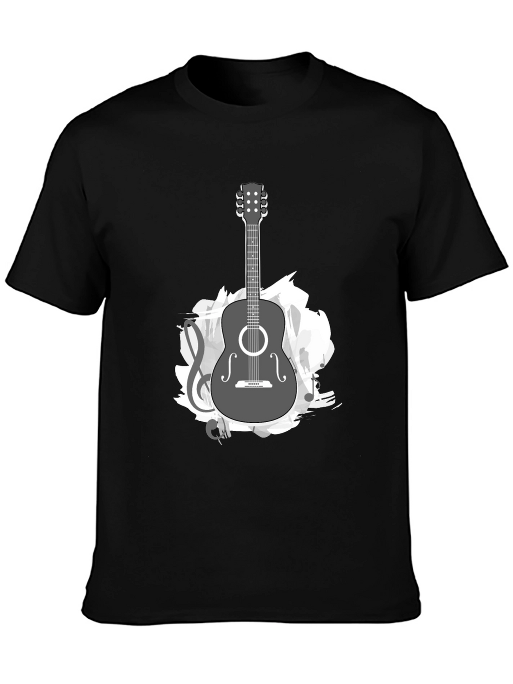 Guitar Music Graphic Tee - Stylish Casual Comfort