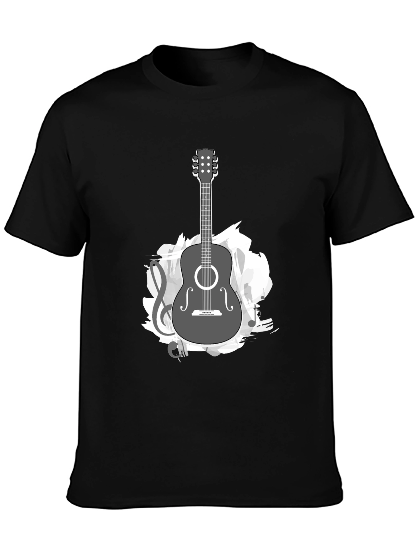 Guitar Music Graphic Tee - Stylish Casual Comfort