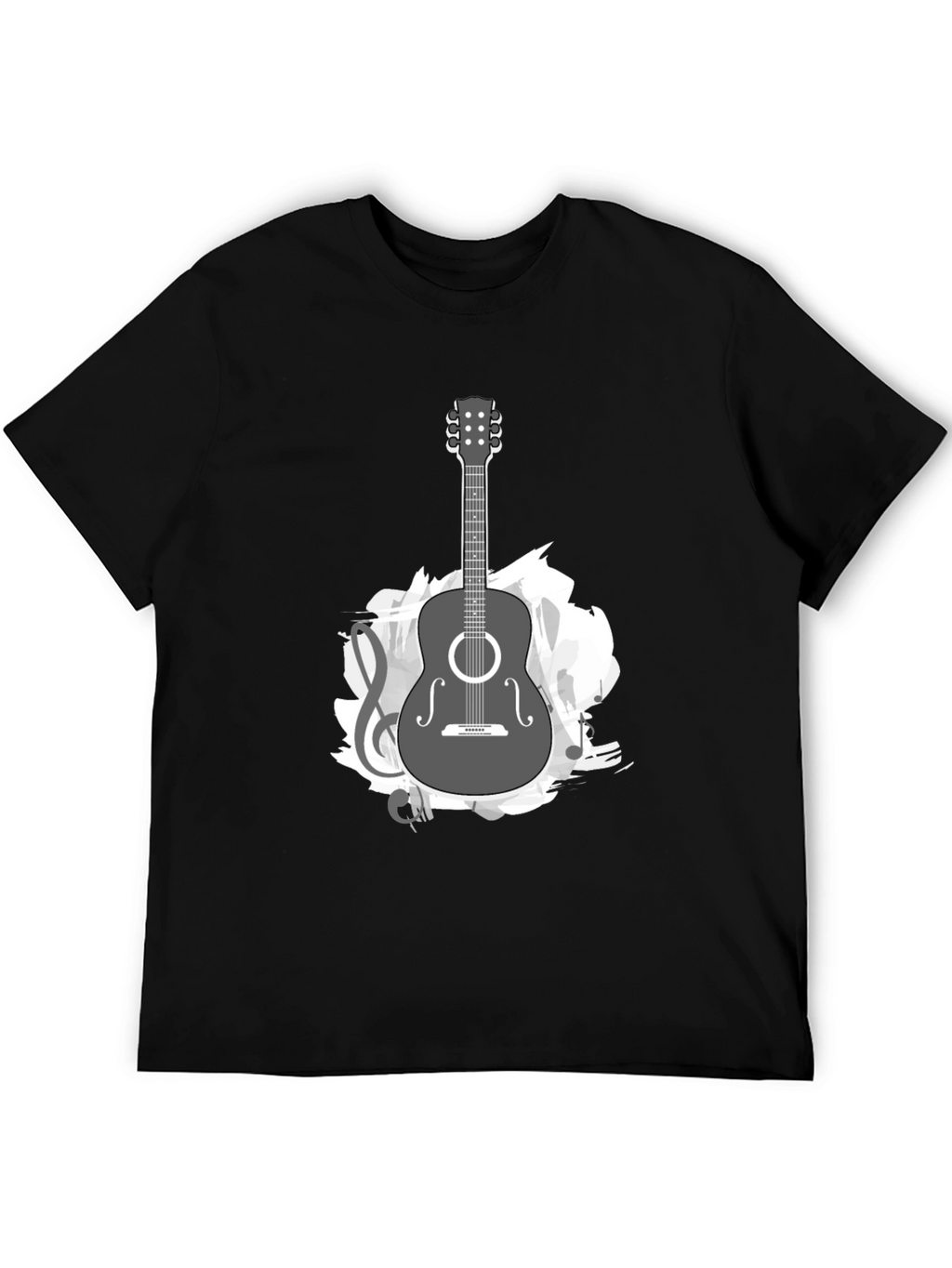 Guitar Music Graphic Tee - Stylish Casual Comfort