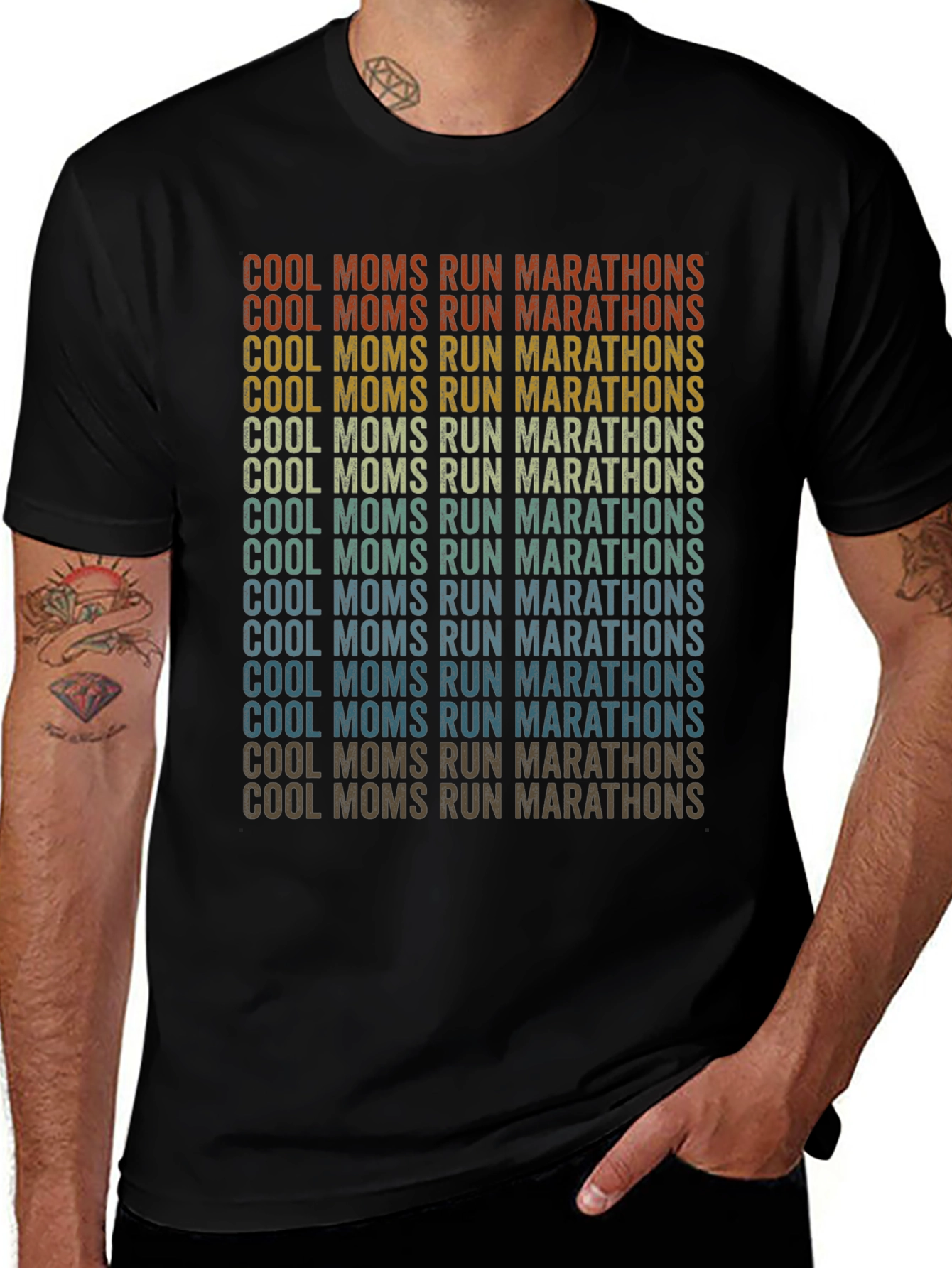 Cool Moms Run Marathons Graphic T-Shirt