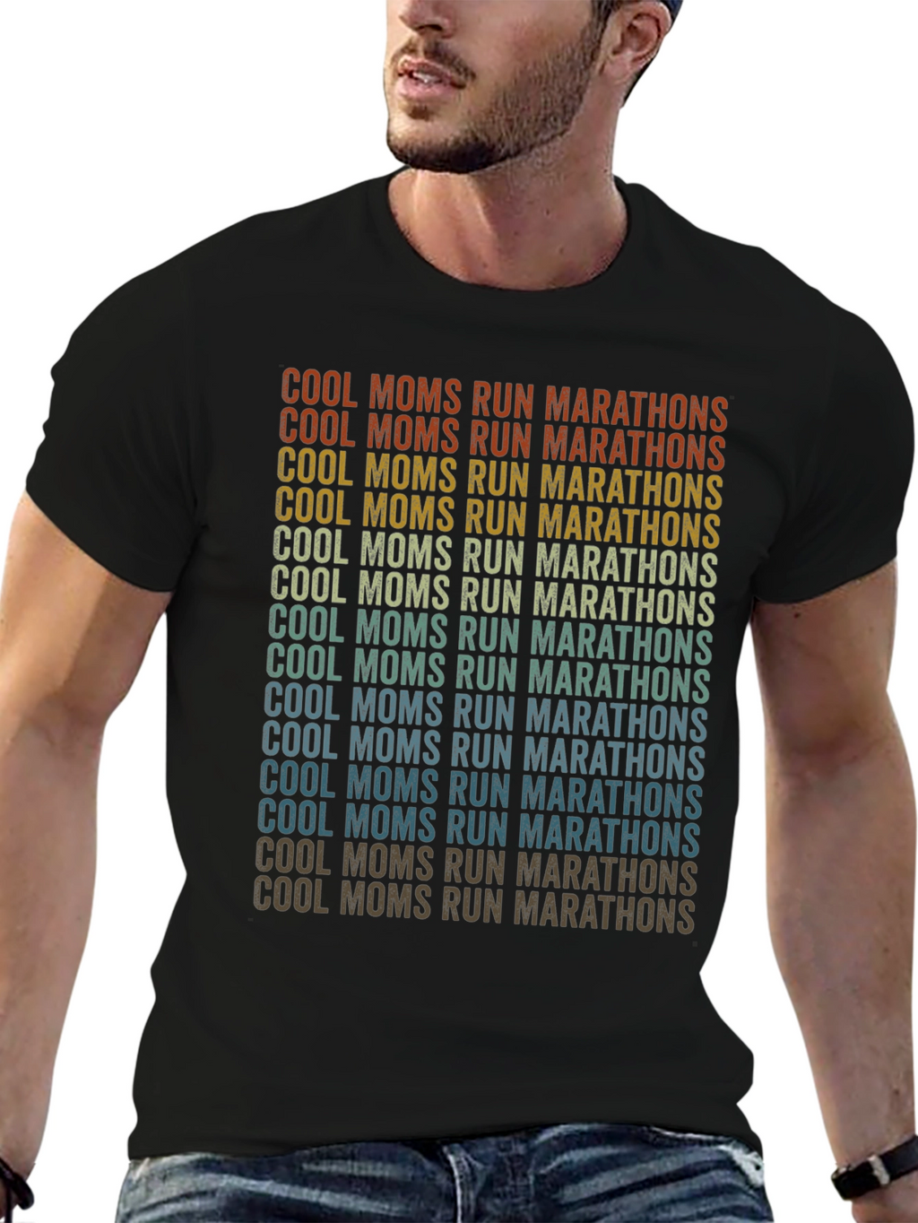 Cool Moms Run Marathons Graphic T-Shirt