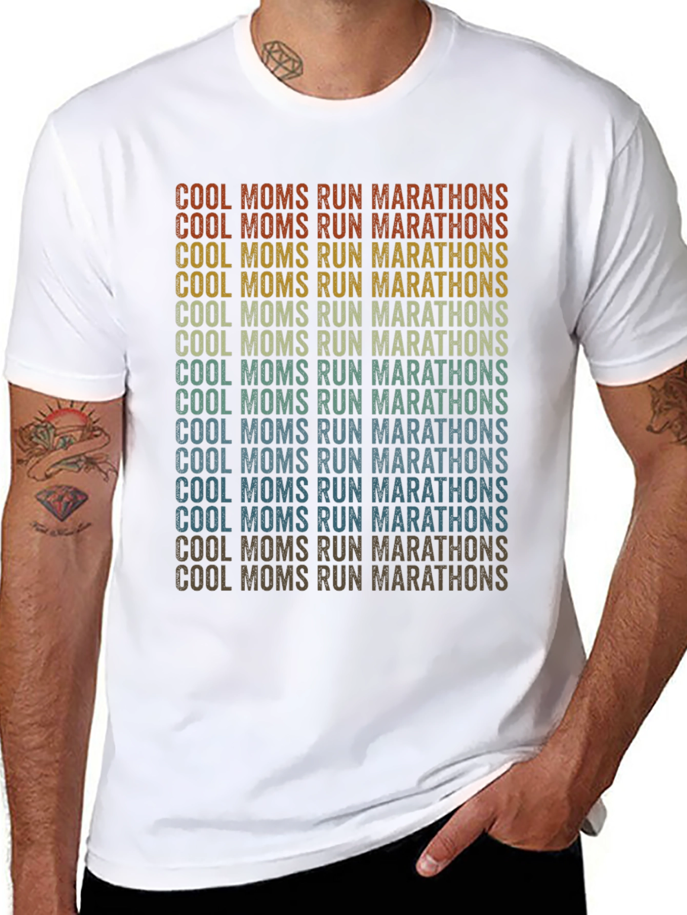 Cool Moms Run Marathons Graphic T-Shirt