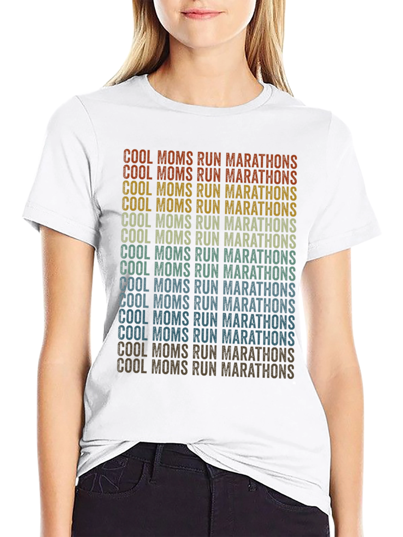 Cool Moms Run Marathons Graphic T-Shirt